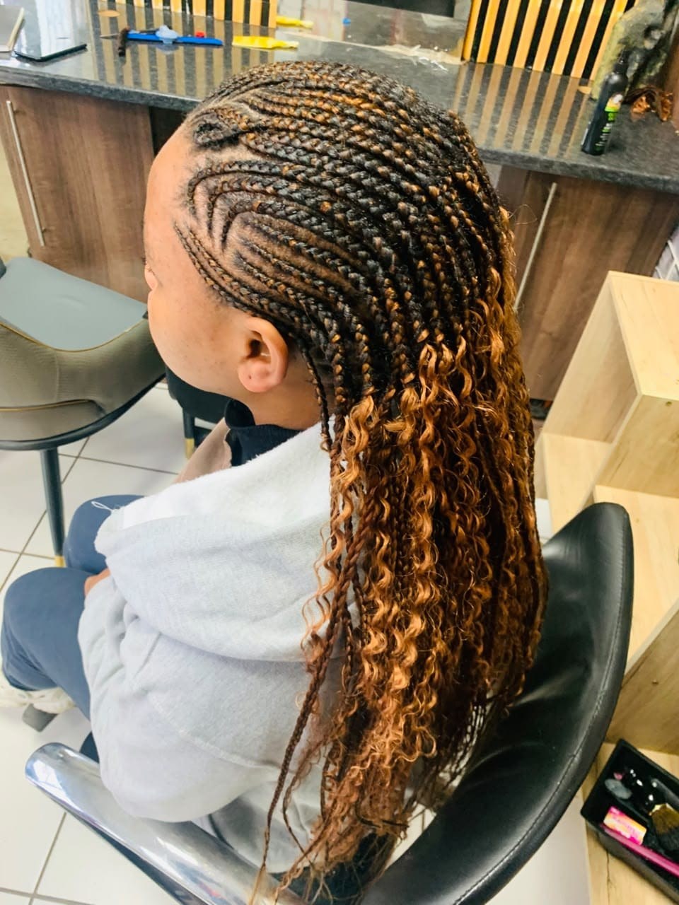 Protective braided updo